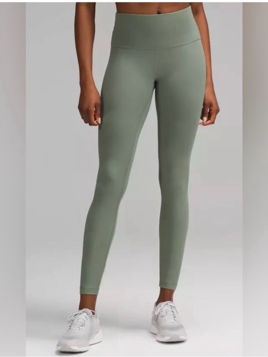 lululemon athletica Pants - lululemon Wunder Train HR Grey Eucalyptus Leggings size 10 & free tote